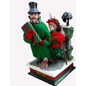 Vintage Holiday Creations Dickens  Carolers Scene 1993 Music & Light Works